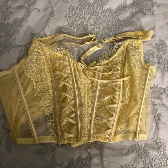NWT Yellow corset bra - Picture 1 of 2